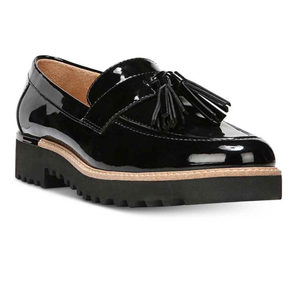 Black Franco Sarto loafers- WOMENS US size 6 1/2